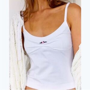 Free People Intimately “Wear It Out” Tank in white, M, NWOT